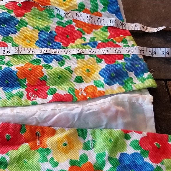 Beautiful Vintage Bright Flower Print Dress NWT - Picture 6 of 8